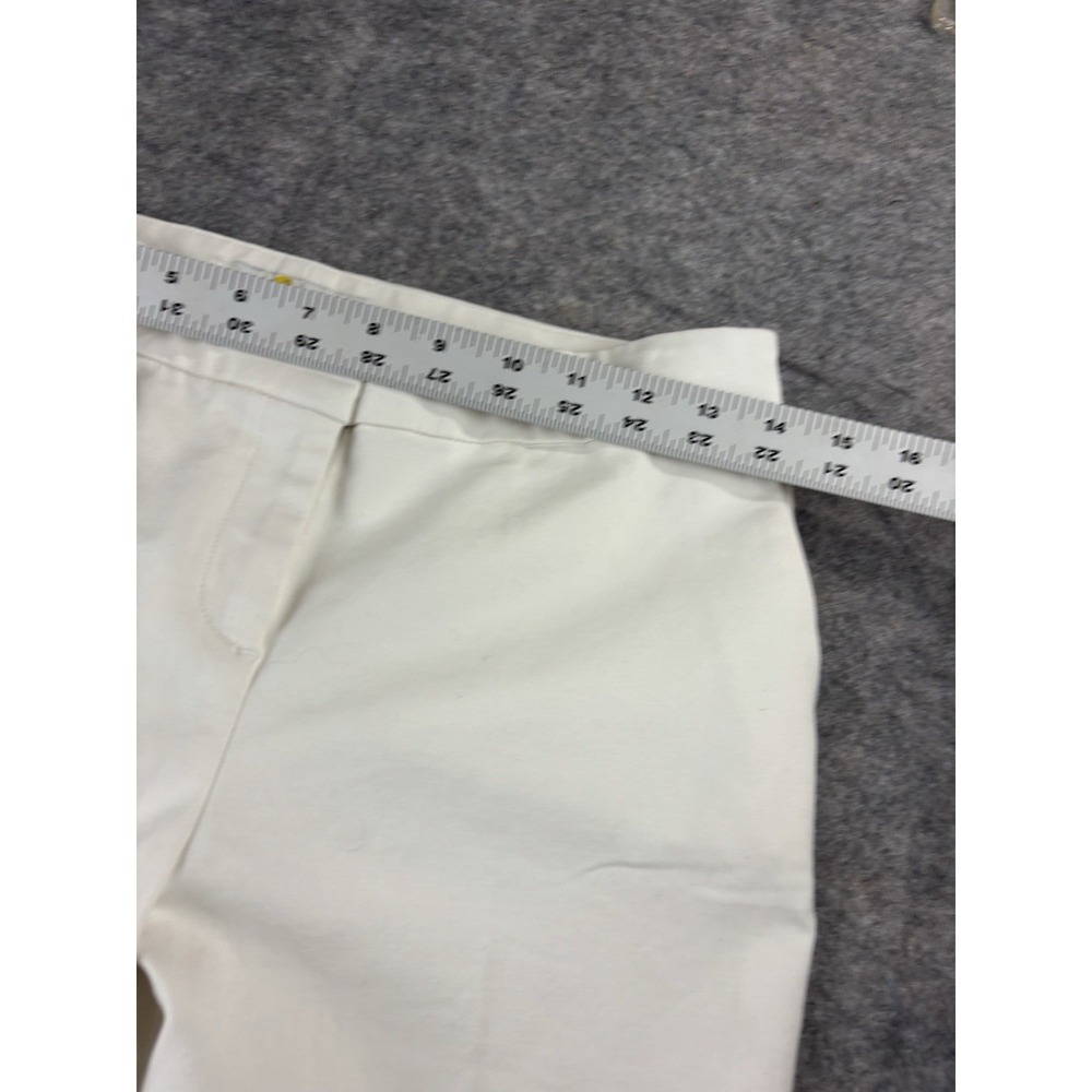 Boden Cropped White Straight Leg Chino Pants Sz 4P Petite Minimalist Coastal SEE - Picture 5 of 8